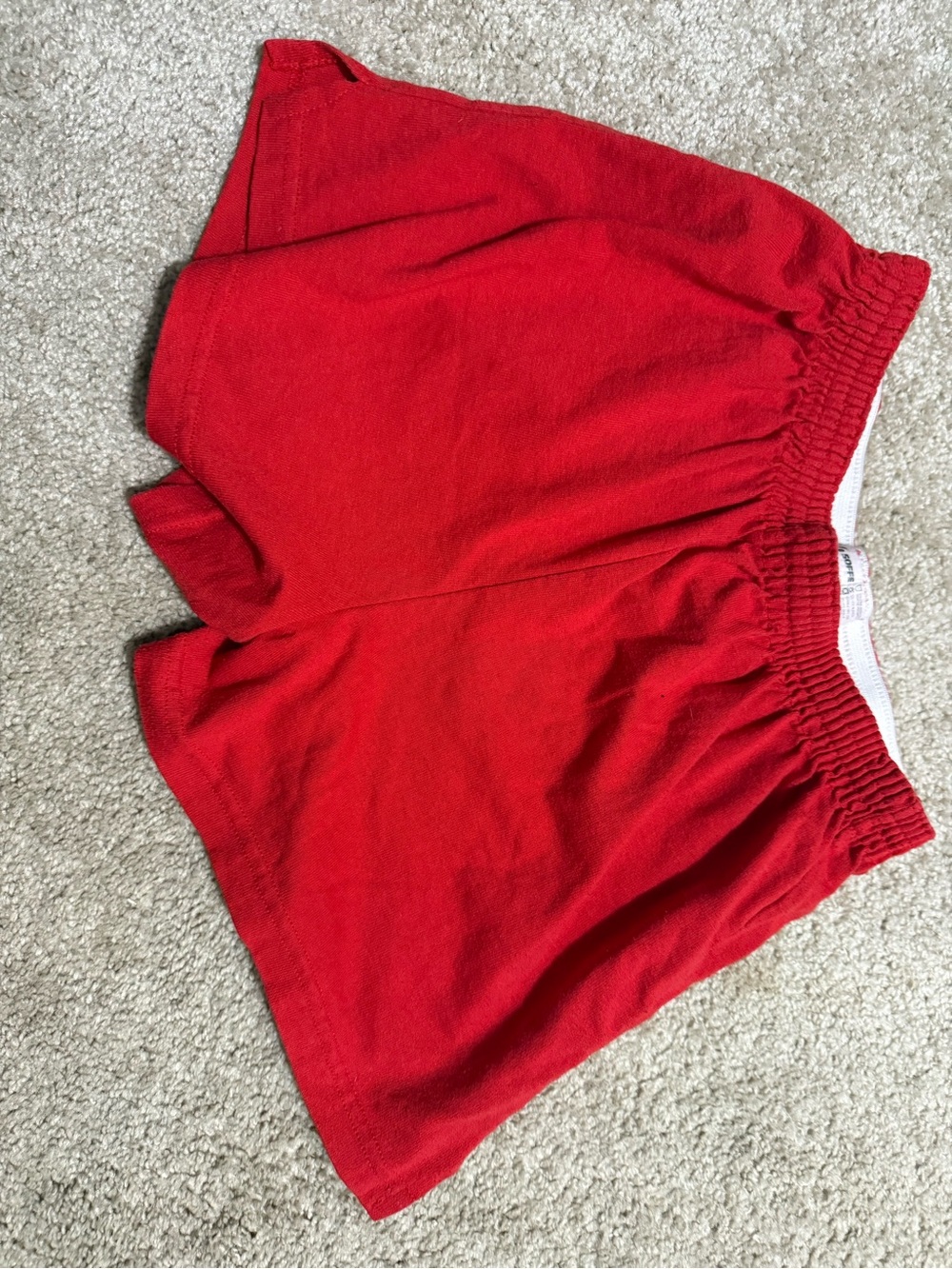Soffe Red Women's Athletic Pull-On Shorts